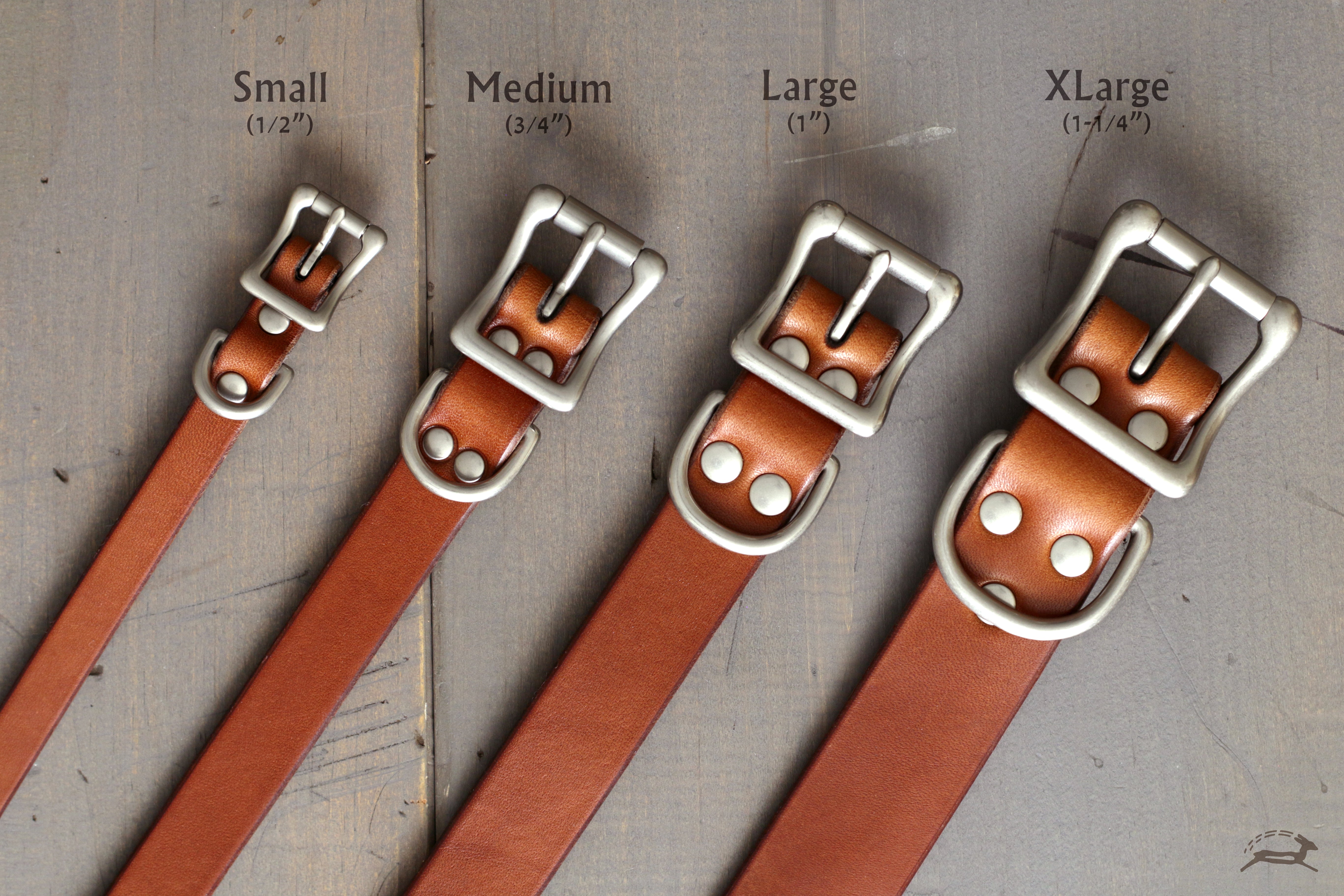 OCHRE handcrafted dog collar sizes