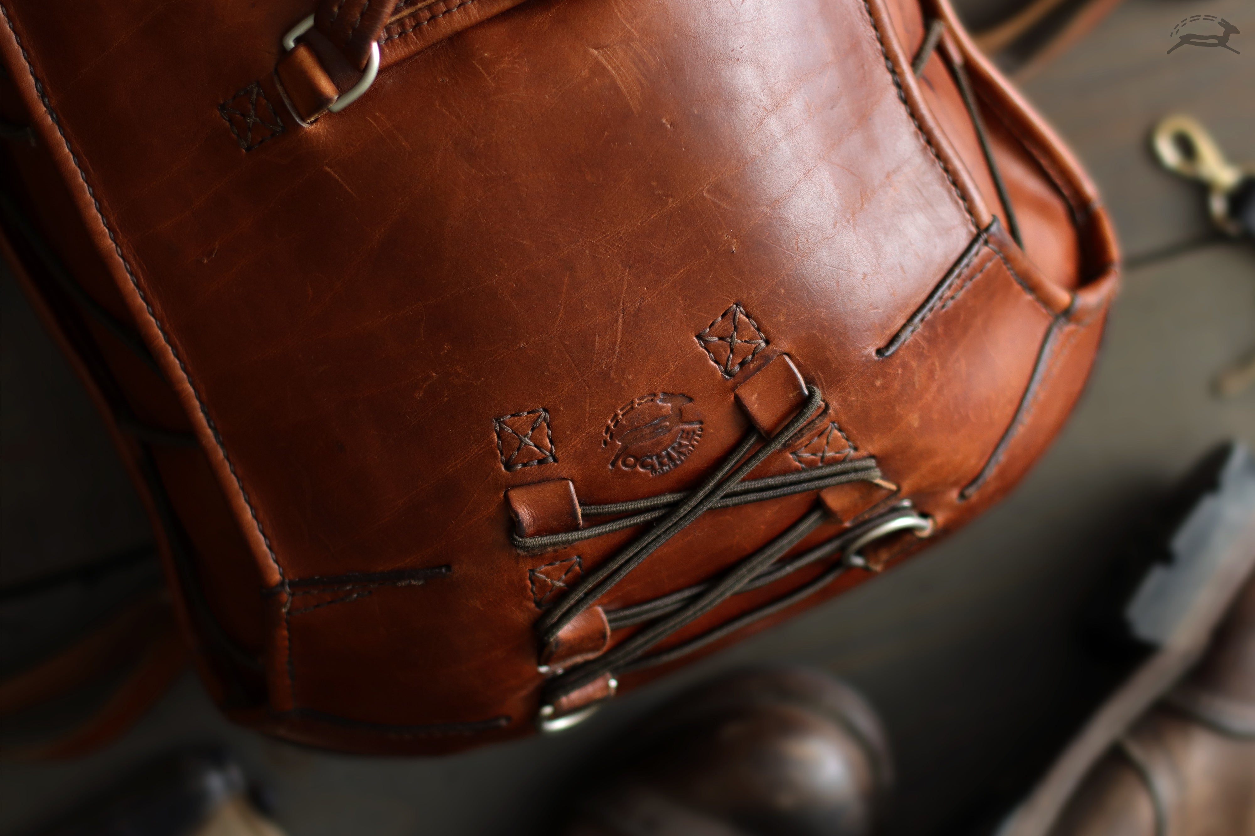 Rugged Leather Backpack