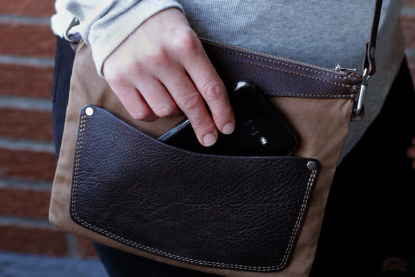 Shoulder Bag with Phone Pocket - OCHRE handcrafted