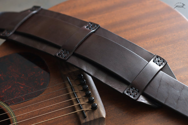 Leather Guitar Straps - VINTAGE style