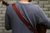 Vintage Brown Leather Guitar Strap