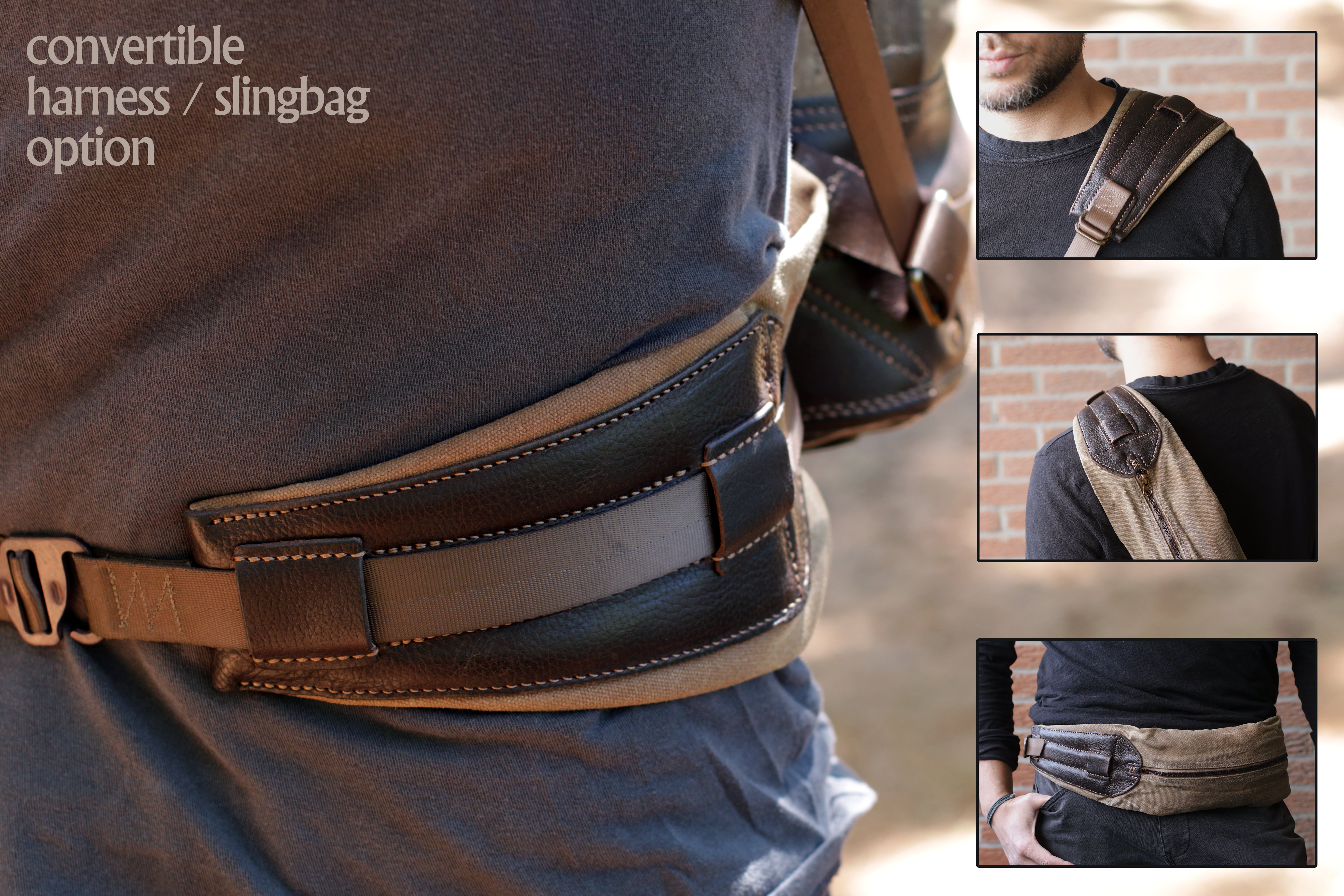 backpack waist strap - OCHRE Handcrafted