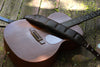 cushioned leather guitar strap for acoustic guitar - OCHRE handcrafted
