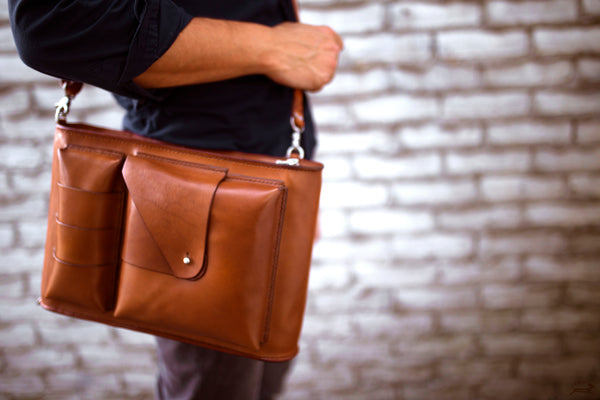 custom messenger bag - OCHRE handcrafted