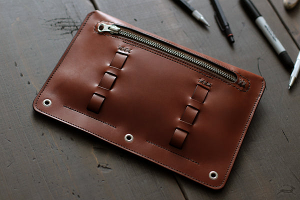 dark brown pencil case - OCHRE handcrafted
