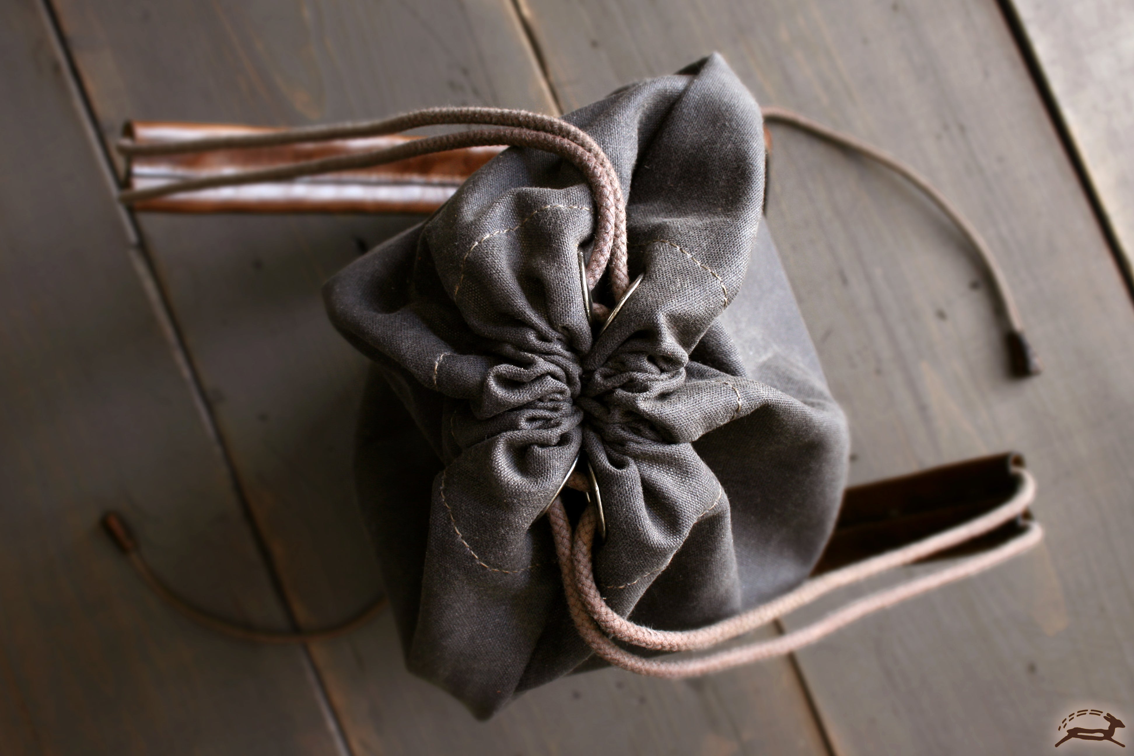 drawstring tote - OCHRE handcrafted