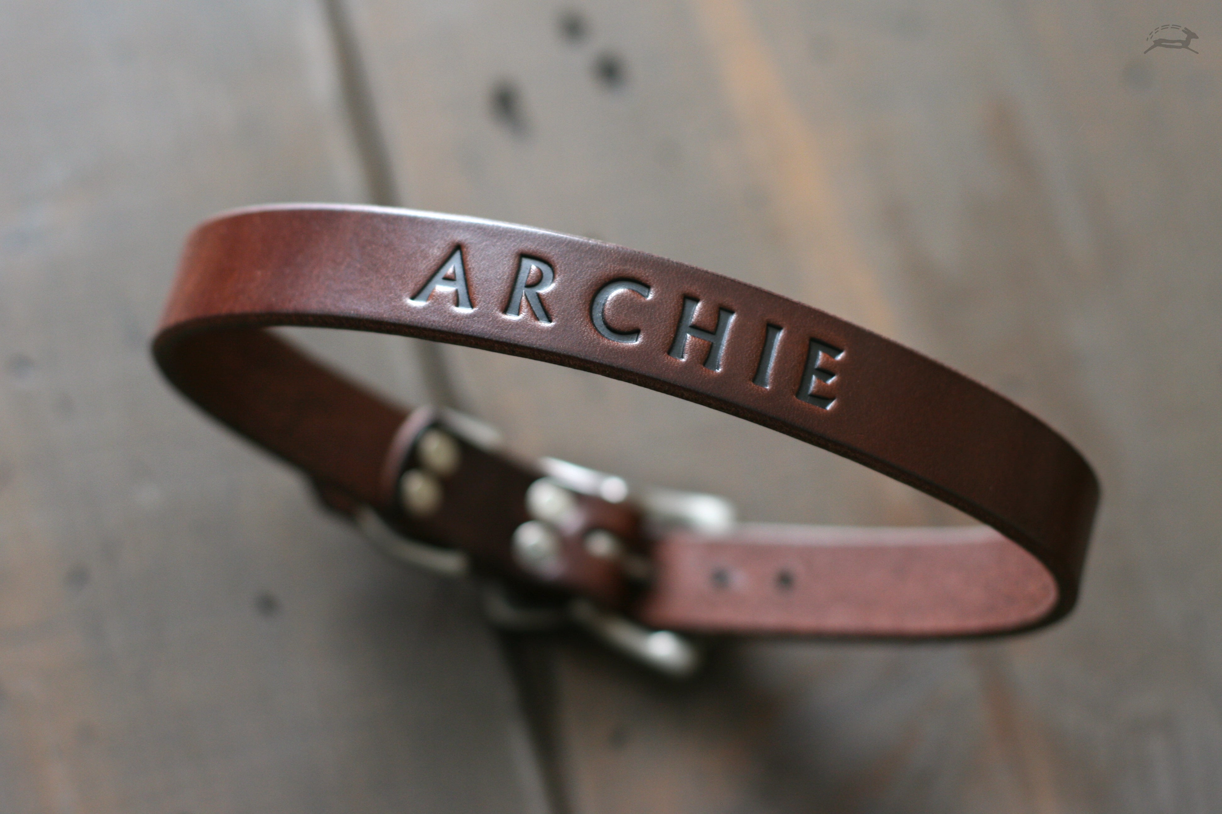 handcrafted leather dog collar