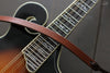 light brown leather strap for mandolin - OCHRE handcrafted