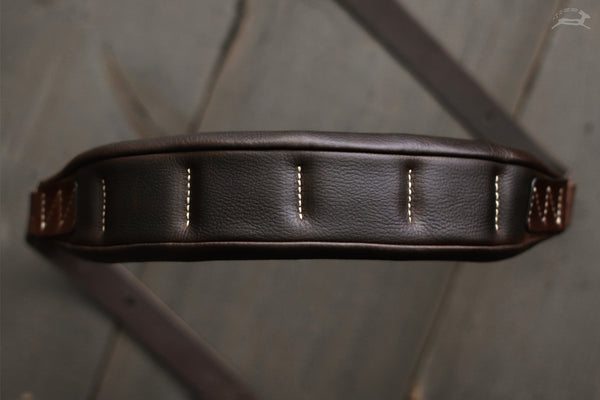 padded couch style guitar strap - OCHRE handcrafted
