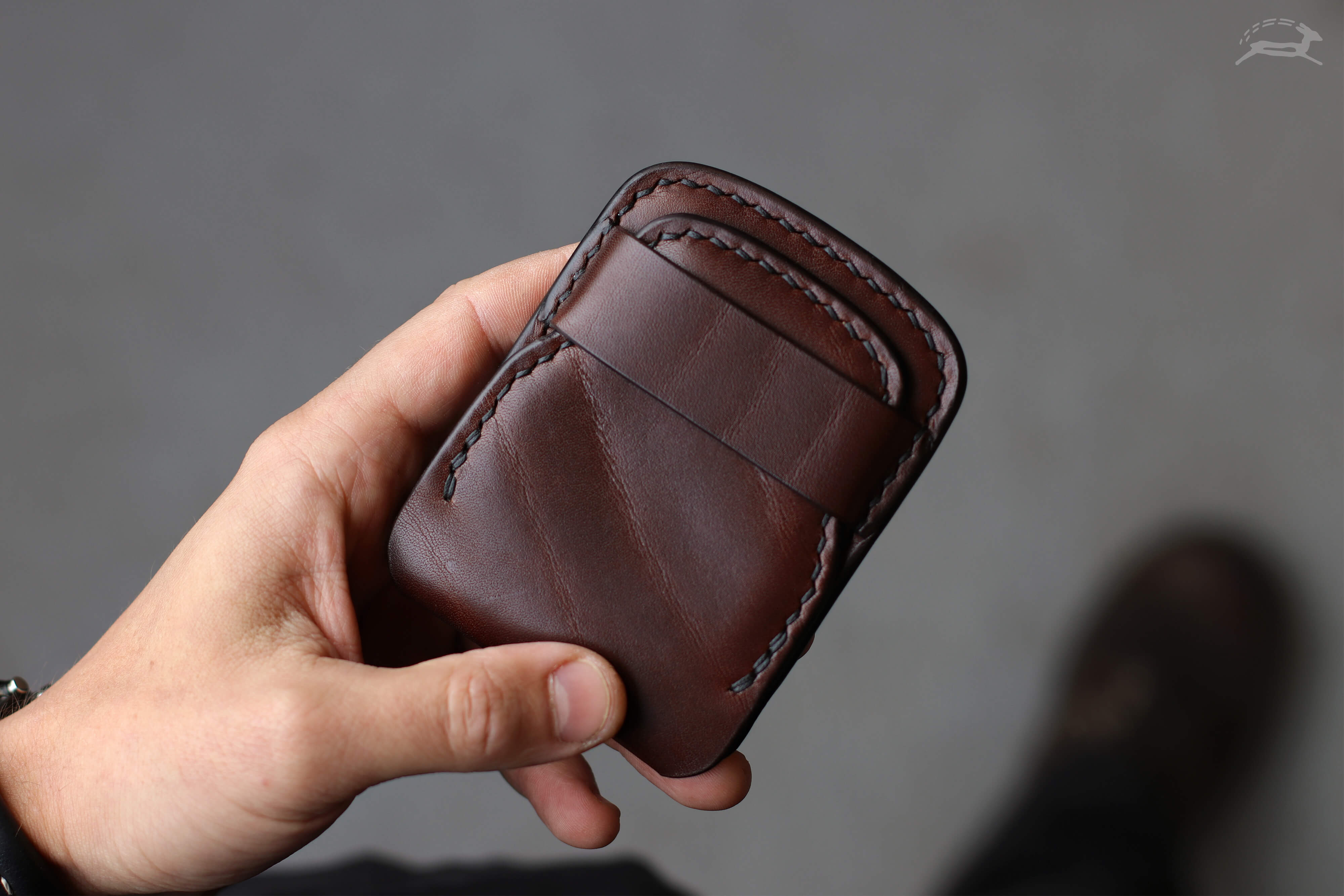 rich chocolate brown leather handmade wallet - OCHRE handcrafted