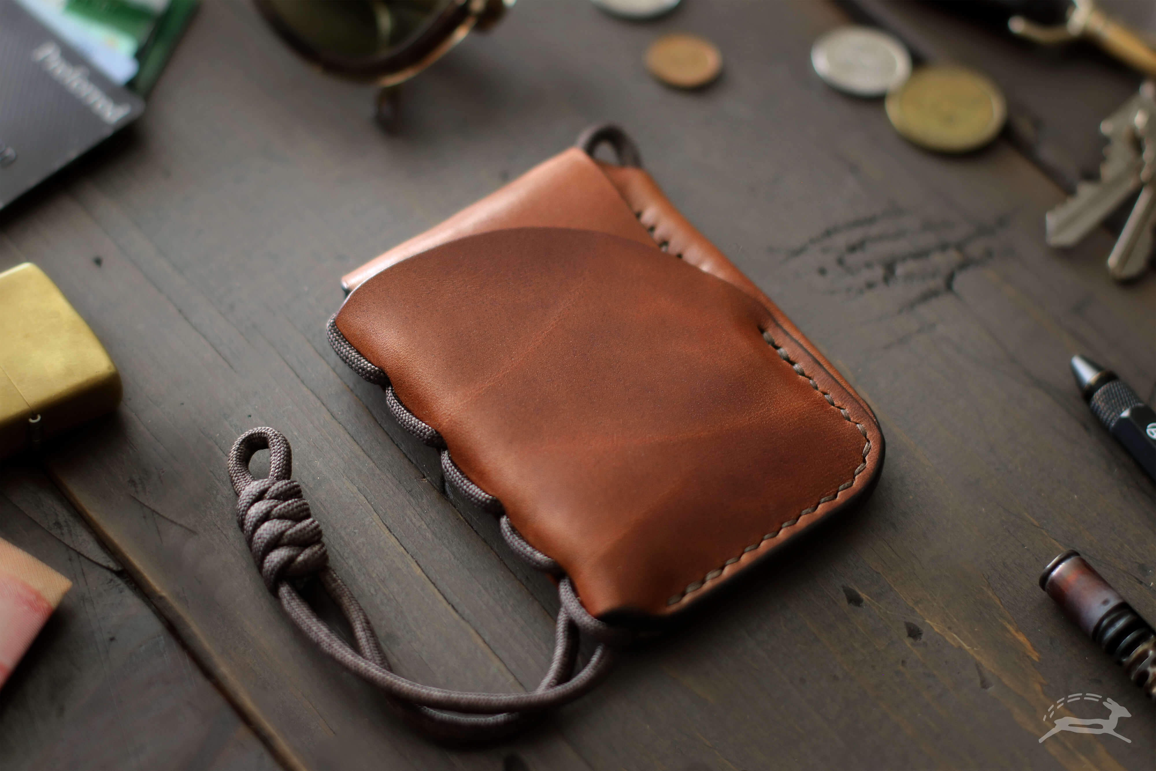 slim minimalist card leather wallet - OCHRE handcrafted