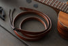 thin simple uke strap leather - OCHRE handcrafted